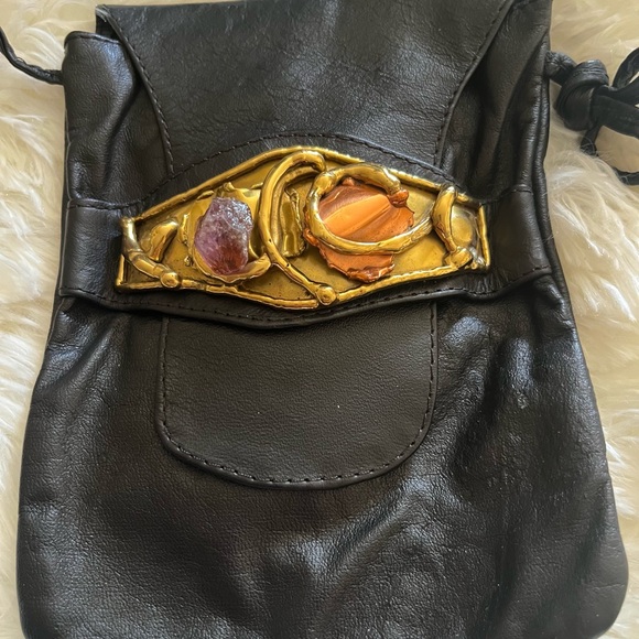 VTG Carvalhu’s Rio Copa Collection 1970’s Amethyst Brass Brutalist Bag - Picture 2 of 4